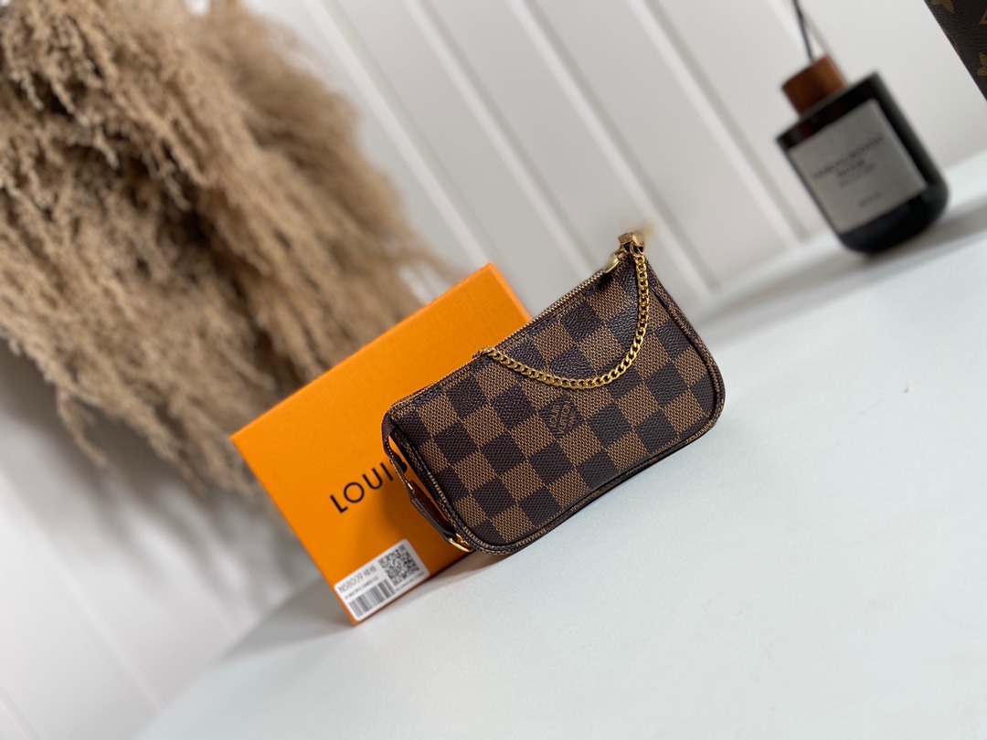 Louis Vuitton Mini Pochette Accessoires Damier Ebene - Women - Small Leather Goods N58009
