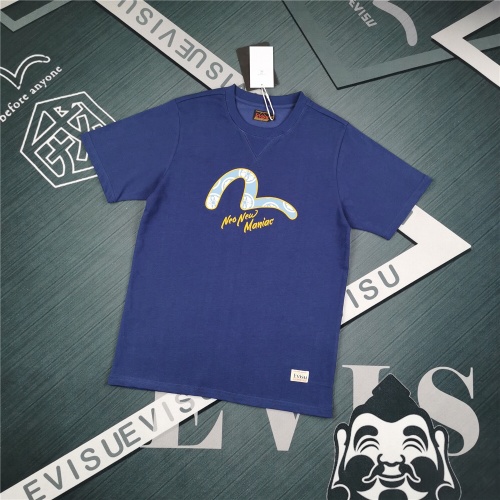 Evisu Neo New Maniac T-Shirt Blue Seagull Embroidery Short Sleeve 1 Evisu Neo New Maniac T-Shirt Blue Seagull Embroidery Short Sleeve