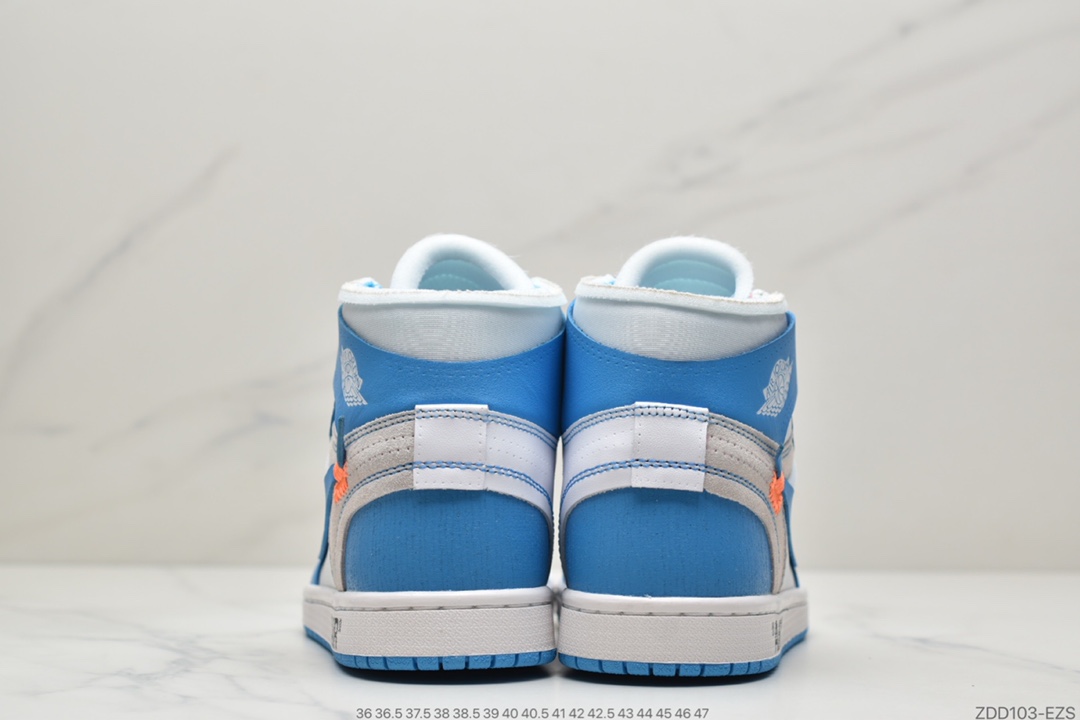 230 OFF-WHITE x Air Jordan OW AJ1 OW 联名北卡蓝 AQ0818-100/148 AA3834-101