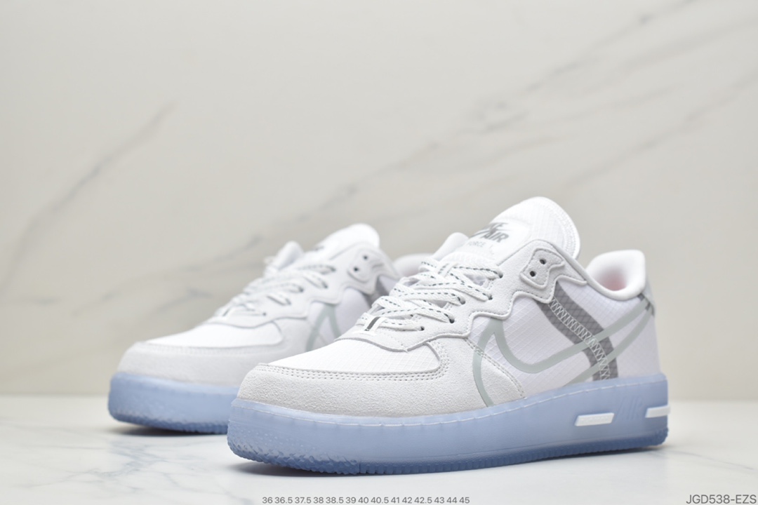 180 Nike Air Force 1 React QS”White/Light/Sail-Rush Ice” CQ8879-100