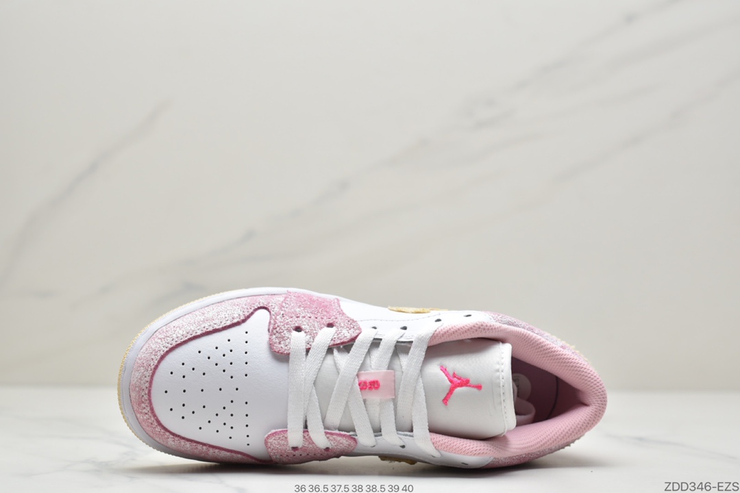 230 Air Jordan 1 Low GS“Paint Drip” 粉冰淇淋 CW7104-601-莆田鞋,莆田鞋货源,高仿鞋,高仿鞋货源,安福档口,莆田高仿鞋,莆田鞋批发,高仿鞋批发,莆田高仿运动鞋,高仿运动鞋,莆田运动鞋 230 Air Jordan 1 Low GS“Paint Drip” 粉冰淇淋 CW7104-601