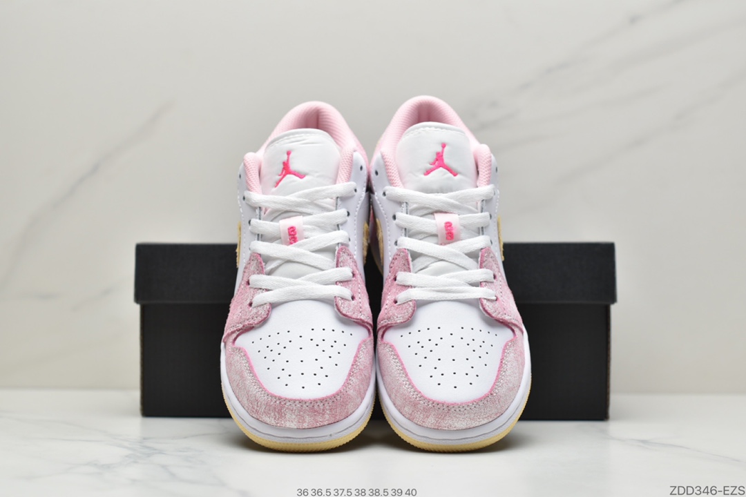 230 Air Jordan 1 Low GS“Paint Drip” 粉冰淇淋 CW7104-601-莆田鞋,莆田鞋货源,高仿鞋,高仿鞋货源,安福档口,莆田高仿鞋,莆田鞋批发,高仿鞋批发,莆田高仿运动鞋,高仿运动鞋,莆田运动鞋 230 Air Jordan 1 Low GS“Paint Drip” 粉冰淇淋 CW7104-601