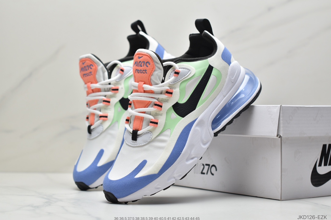 160 耐克Nike Air Max 270 React SE”Light Grey/Wood Brown”270瑞亚赛车系列后半掌气垫百搭运动慢跑鞋“浅灰木褐棕钻石绒毛”DC3277-181