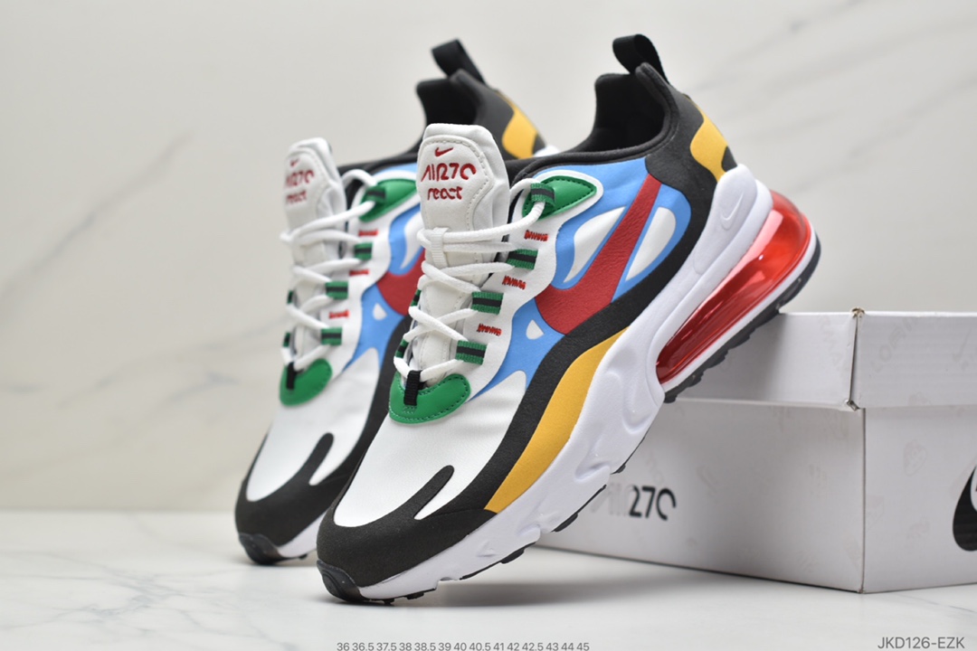 160 耐克Nike Air Max 270 React SE”Light Grey/Wood Brown”270瑞亚赛车系列后半掌气垫百搭运动慢跑鞋“浅灰木褐棕钻石绒毛”DC3277-181