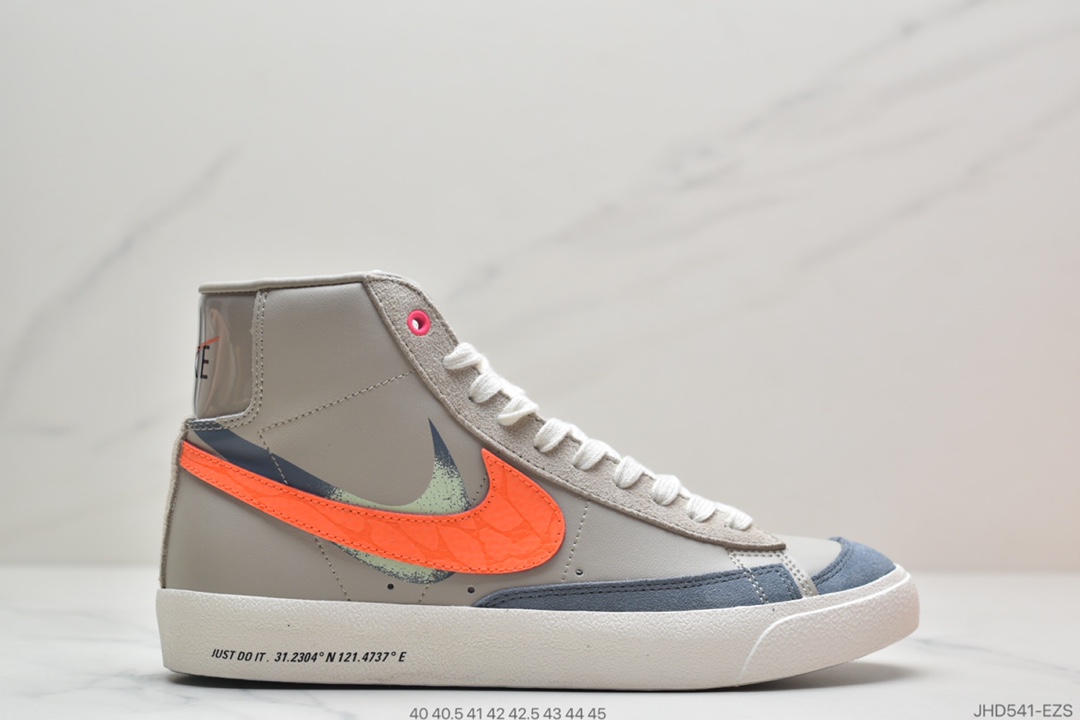 200 耐克Nike Blazer Mid ’1977 VNTG”今朝明朝”经典开拓者高帮百搭休闲运动板鞋 DC9170-001