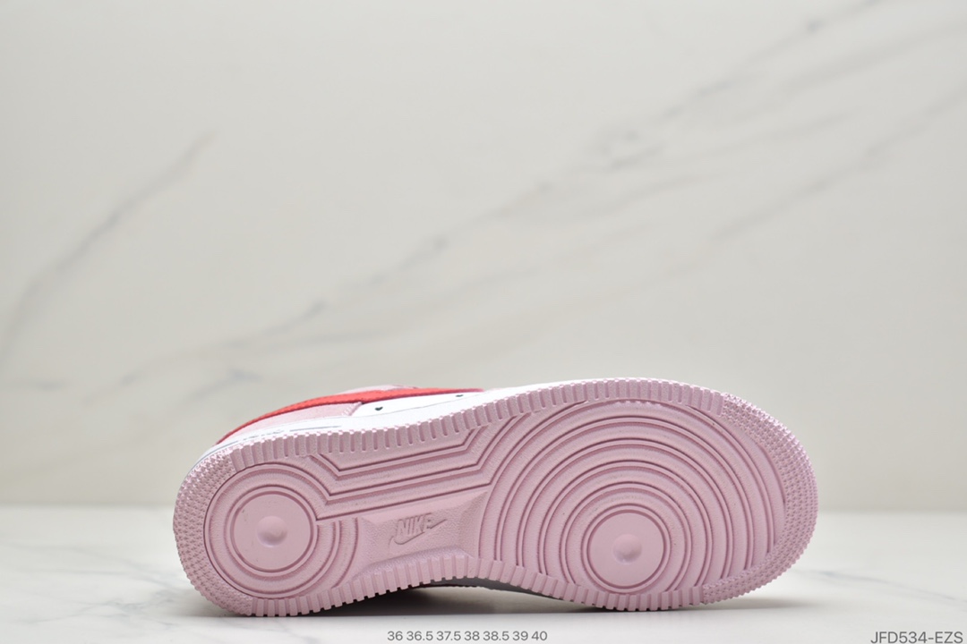 180 耐克Nike Air Force 1 ‘07 QS 粉红 情人节 DD3384-600