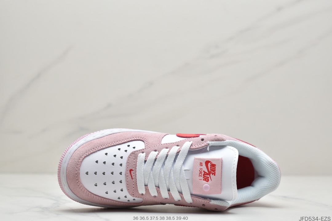 180 耐克Nike Air Force 1 ‘07 QS 粉红 情人节 DD3384-600