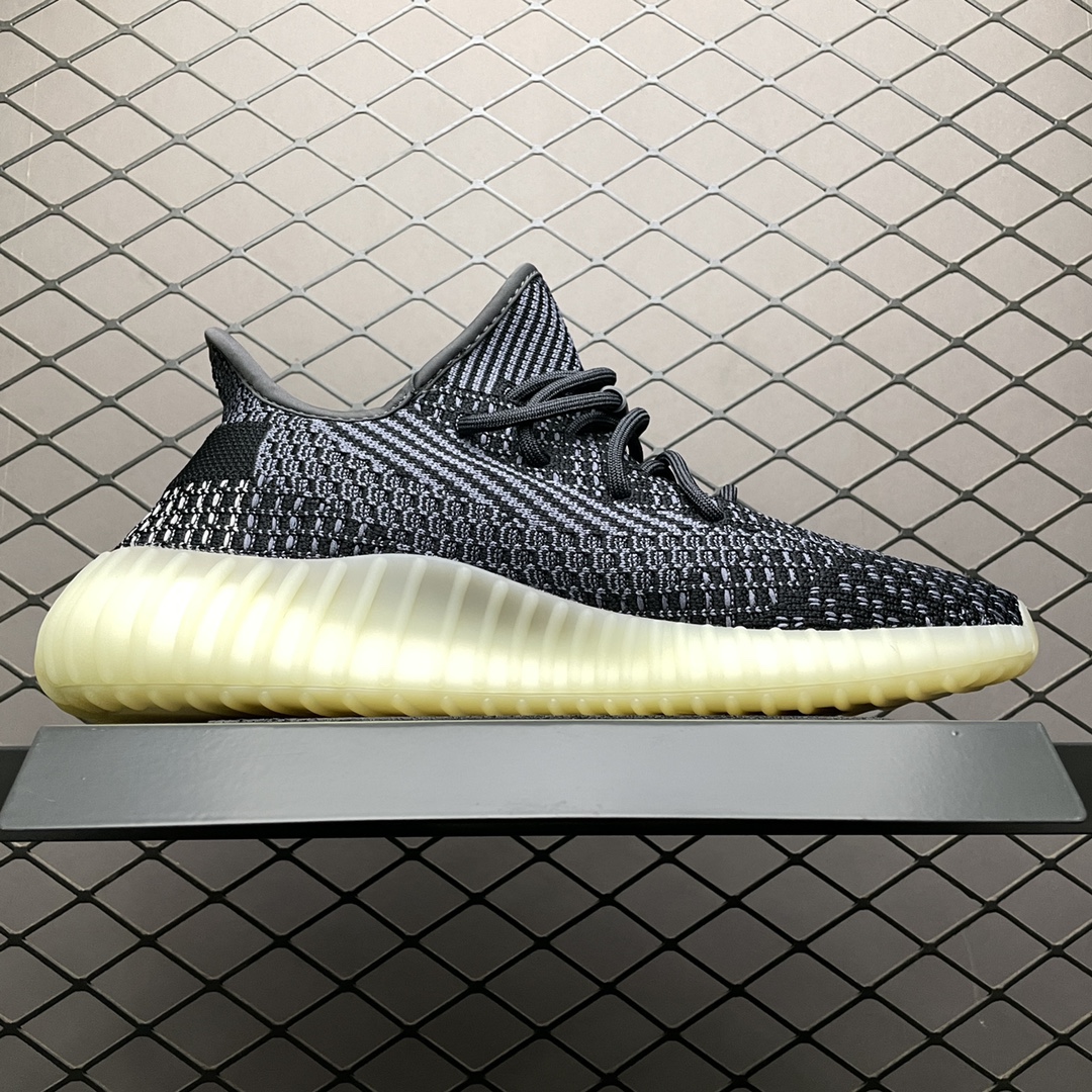 220  AD 阿迪Yeezy 350V2  ” Carbon ” 黑芝麻 FZ5000 侃爷椰子350