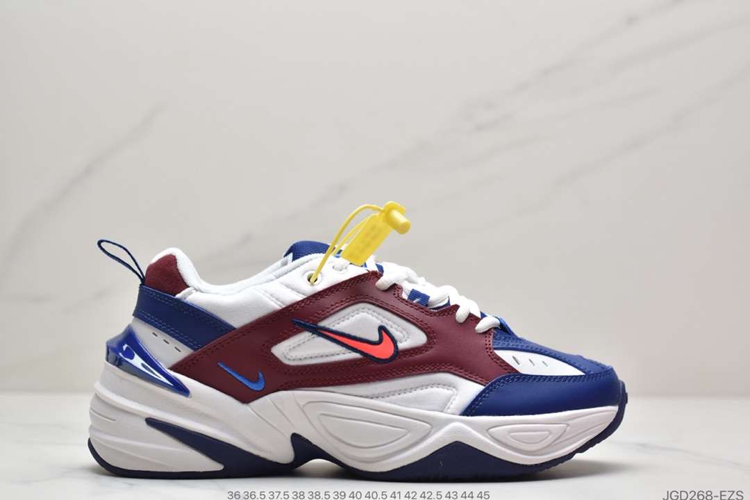 180 耐克Nike M2K Tekno 白蓝红老爹鞋休闲百搭慢跑鞋 BV7075-001