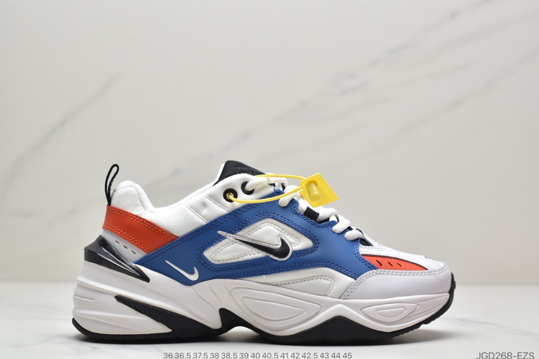 180 耐克Nike M2K Tekno 白蓝红老爹鞋休闲百搭慢跑鞋 BV7075-001
