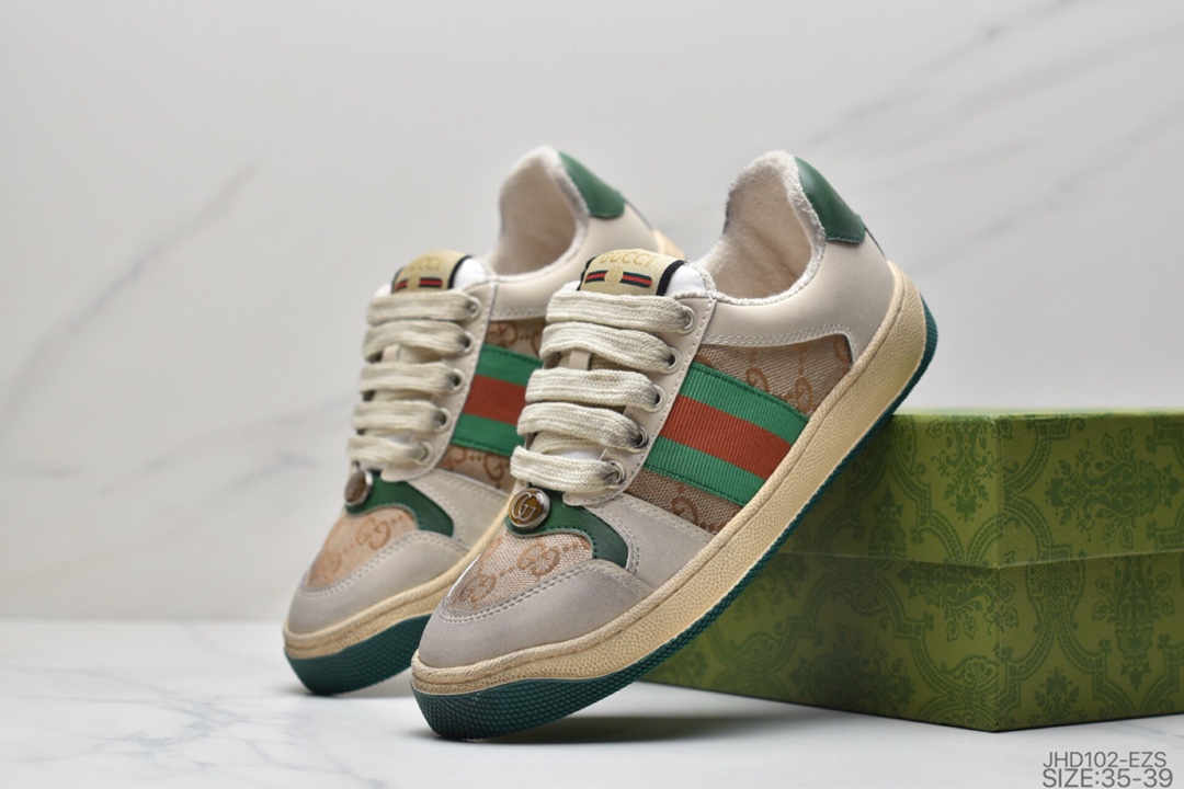 200 Gucci Distressed Screener sneaker 古驰小脏鞋系列