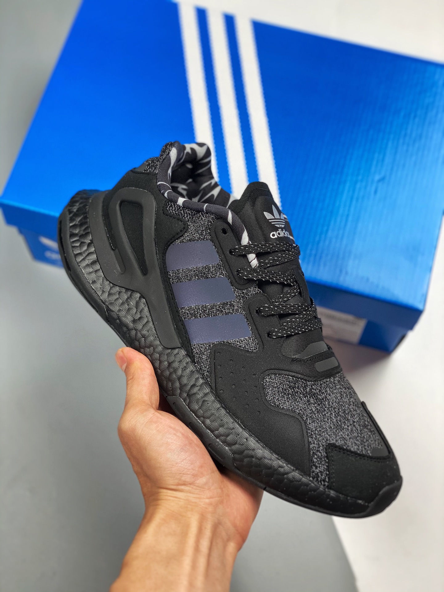 Adidas Day Jogger negro carbón corredor nocturno segunda generación mismo estilo que Eason Chan zapatillas deportivas c…