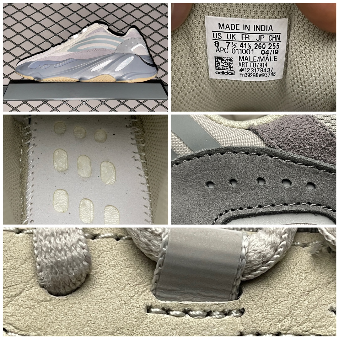 450 纯原版本 AD 阿迪 YEEZY 椰子 700V2 ”Tephra” 火山灰 FU7914 3M反光复古老爹鞋