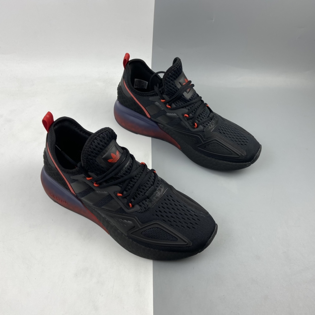 180 Ad ZX 2K Boost 网纱针织呼吸面套脚休闲运动慢跑鞋 FZ4641