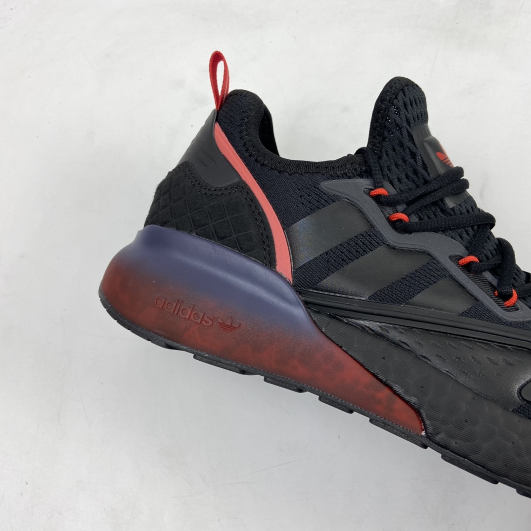 180 Ad ZX 2K Boost 网纱针织呼吸面套脚休闲运动慢跑鞋 FZ4641