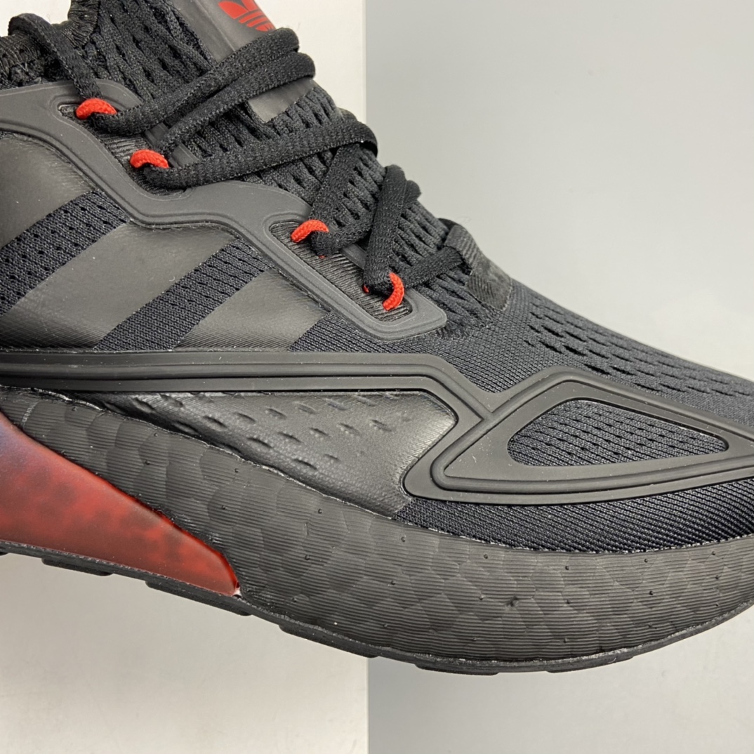 180 Ad ZX 2K Boost 网纱针织呼吸面套脚休闲运动慢跑鞋 FZ4641