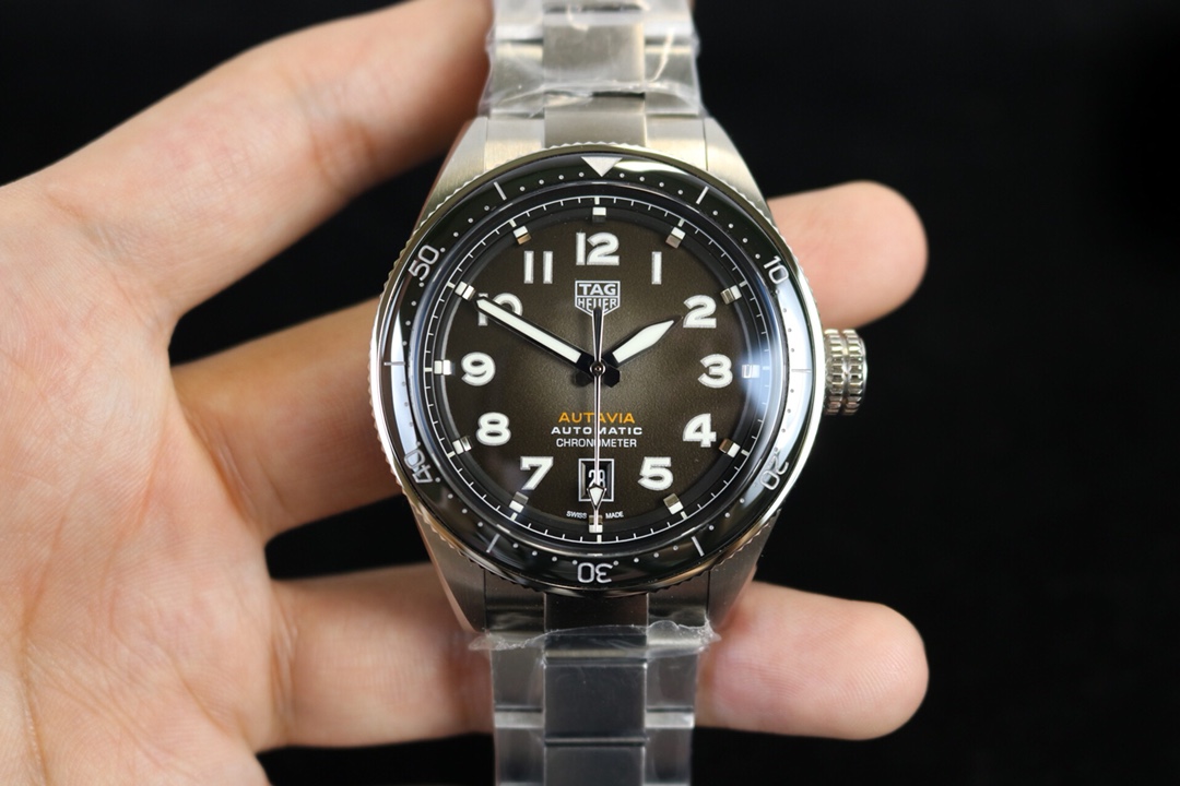 태그호이어 시그니처 43mm 블랙 오토매틱 남성 시계 레플리카 45502