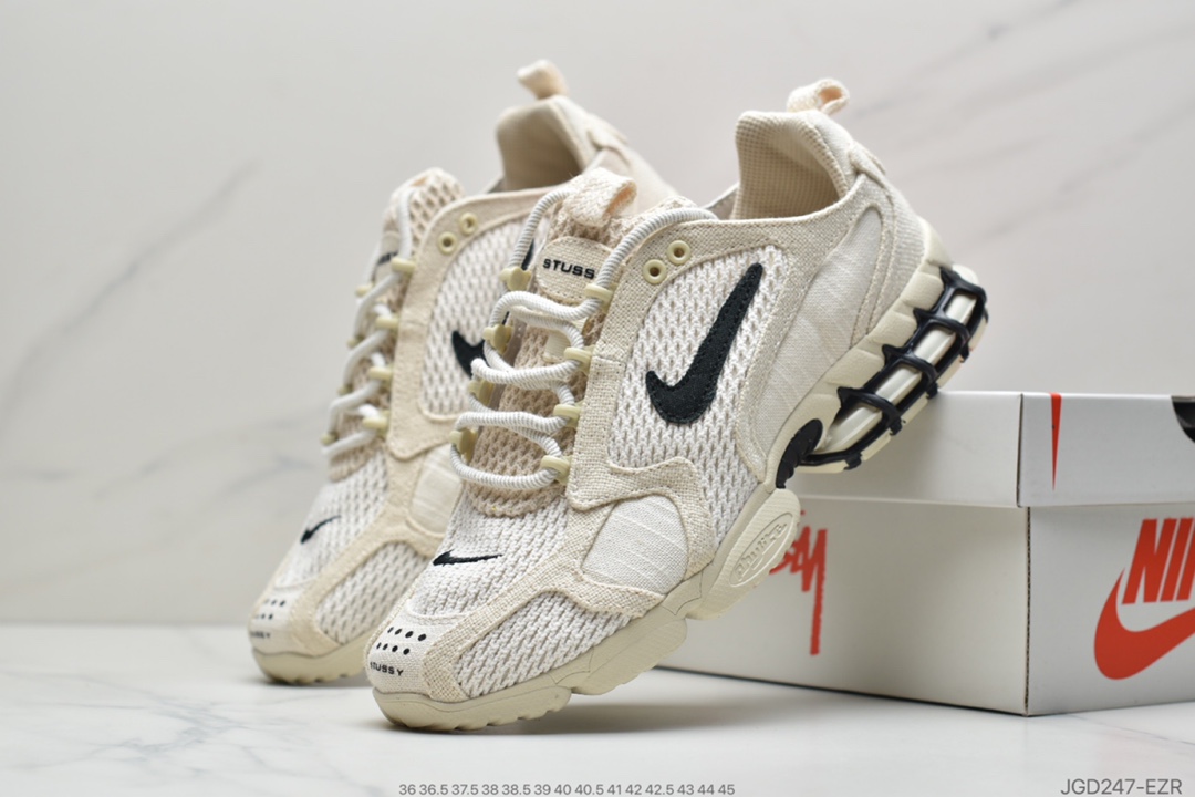 190 Stussy斯图西 x Nike Air Zom Spiridon Caged 2斯皮里东牢笼2代系列复古休闲运动慢跑鞋 CQ5486-200
