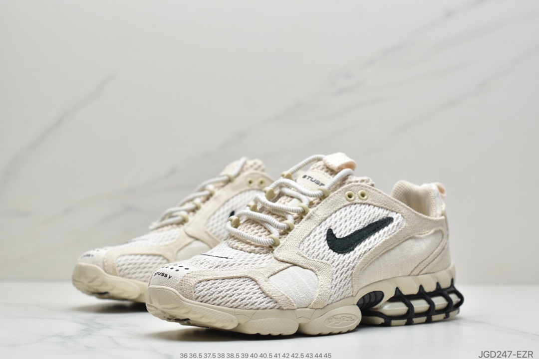 190 Stussy斯图西 x Nike Air Zom Spiridon Caged 2斯皮里东牢笼2代系列复古休闲运动慢跑鞋 CQ5486-200