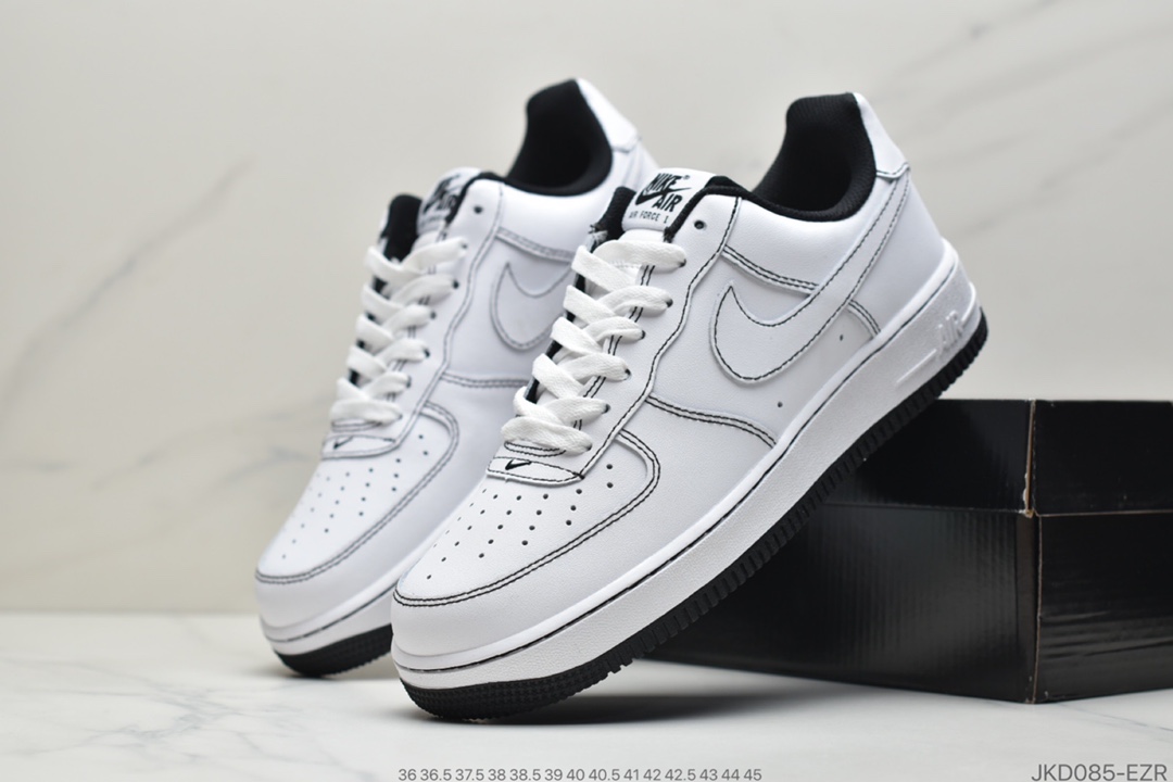 160 耐克Nike Air Force 1 ’07 白黑cv1724-104
