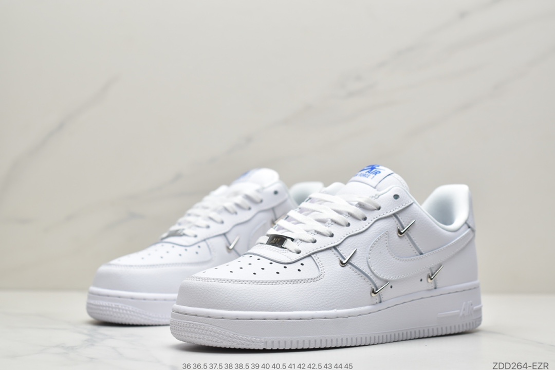 240 耐克 Air Force 1 Low ’泫雅同款 四钩AF1白蓝空军1号低帮百搭休闲运动板鞋CT1990-100