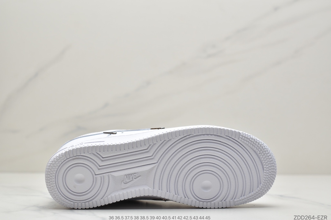 240 耐克 Air Force 1 Low ’泫雅同款 四钩AF1白蓝空军1号低帮百搭休闲运动板鞋CT1990-100