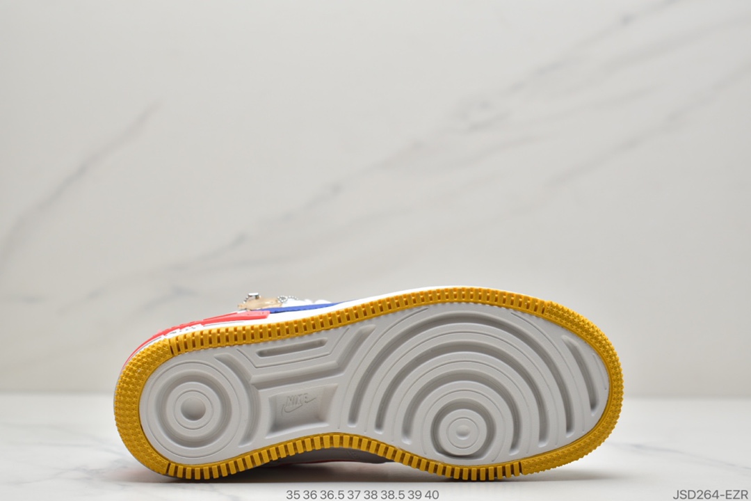 200 耐克Nike WMNS Air Force 1 Shadow 马卡龙空军一号轻量增高低帮百搭板鞋 CI0919-105