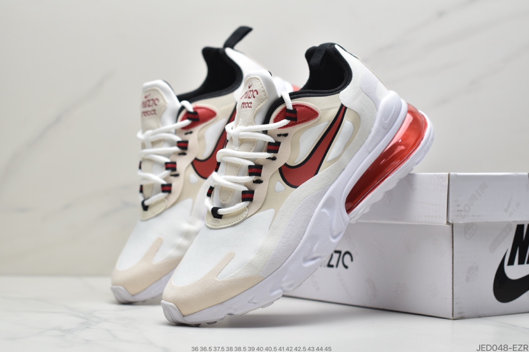 150 耐克Nike Air Max 270 React SE”White/Dark Grey/Black/Red”270 CT1280-100