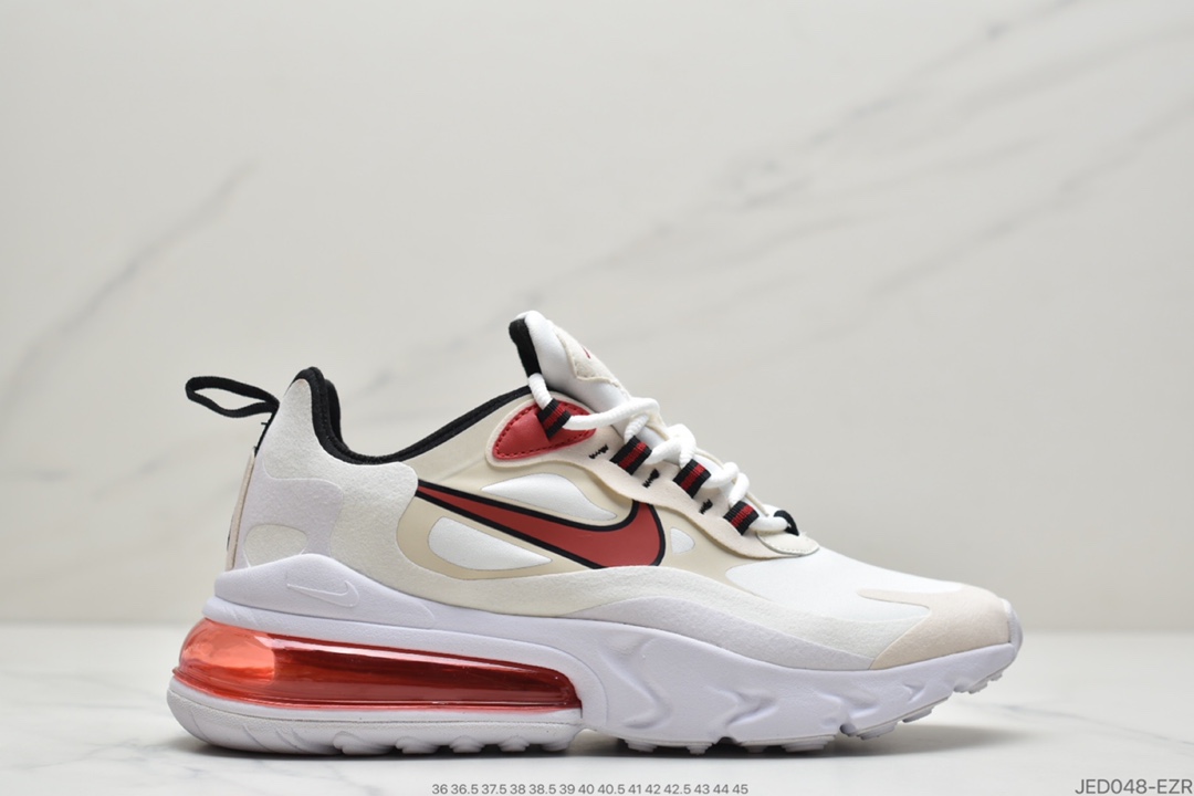 150 耐克Nike Air Max 270 React SE”White/Dark Grey/Black/Red”270 CT1280-100