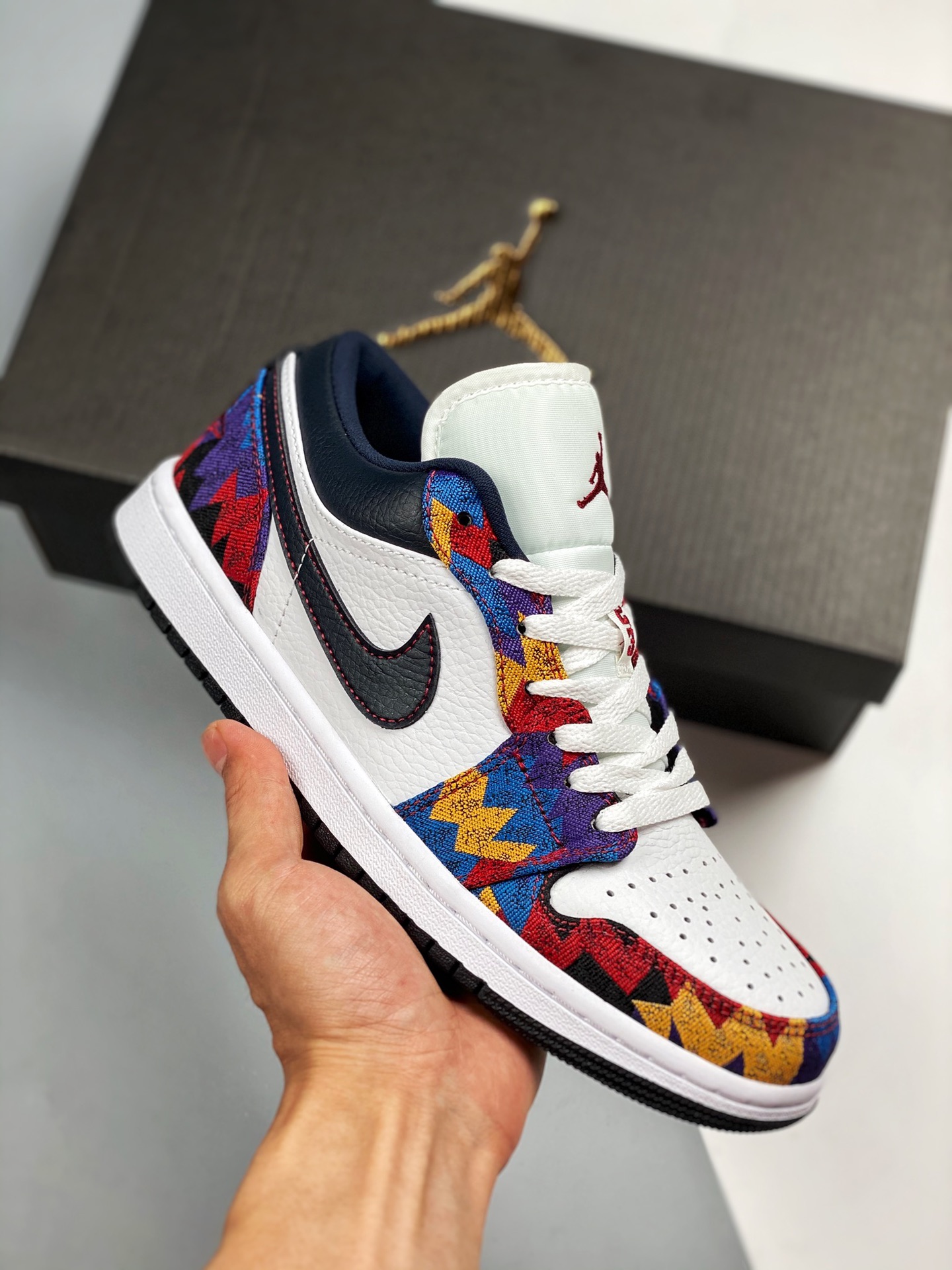 Air Jordan 1 Low 'Sweater' suéter color oficial sincronizado producto de nivel original zapatos originales de la empres…