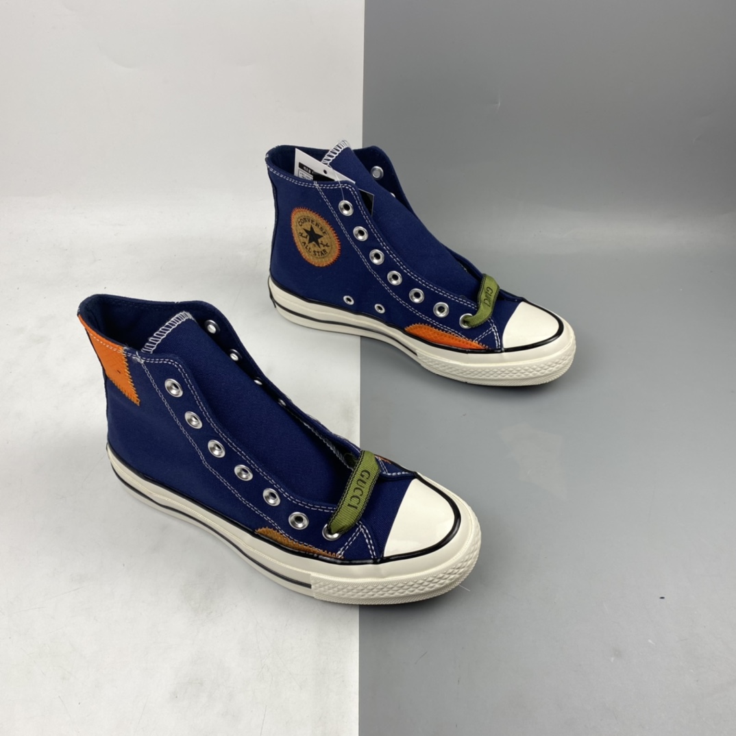 160 Gucci x Converse Chuck 70s 古驰联名补丁高帮休闲板鞋 170127C