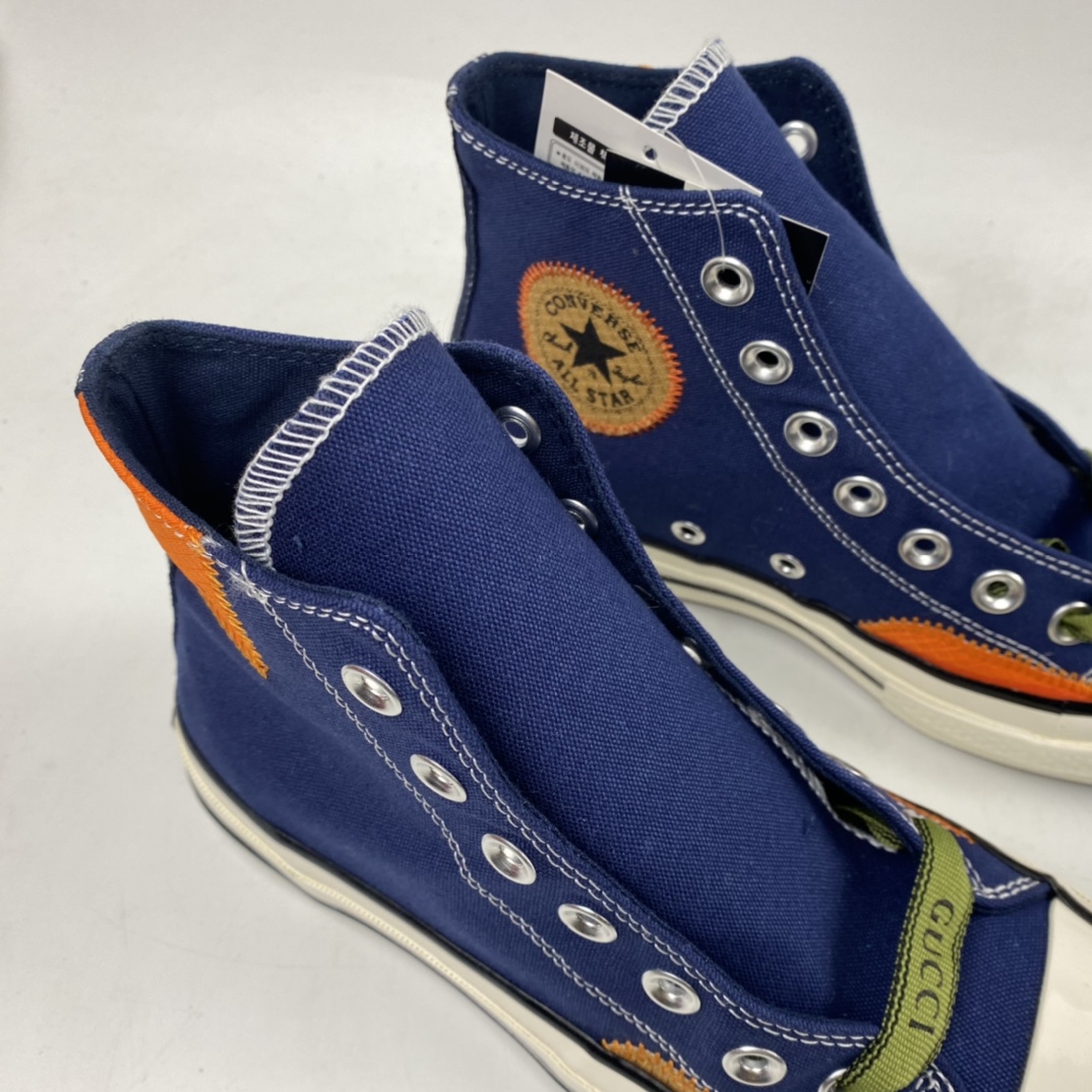 160 Gucci x Converse Chuck 70s 古驰联名补丁高帮休闲板鞋 170127C