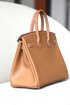 Hermes Birkin Bags Handbags Platinum Calfskin Cowhide Epsom