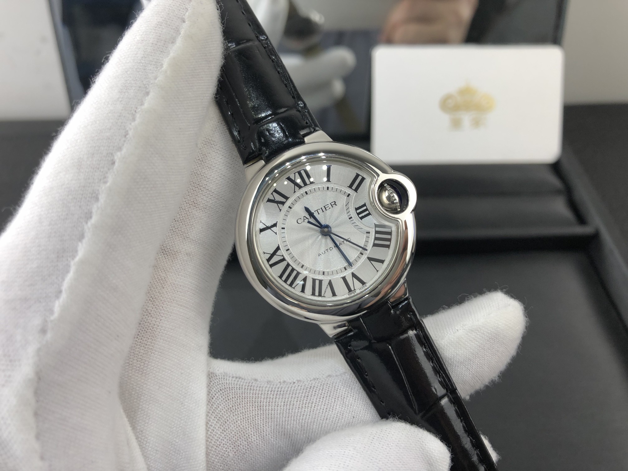 Cartier 皇家 卡地亚蓝气球系列33皮表带和36钢表带