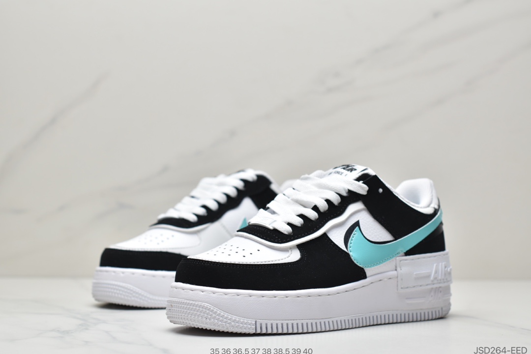 200 耐克Nike WMNS Air Force 1 Shadow 马卡龙空军一号轻量增高低帮百搭板鞋 CI0919-100