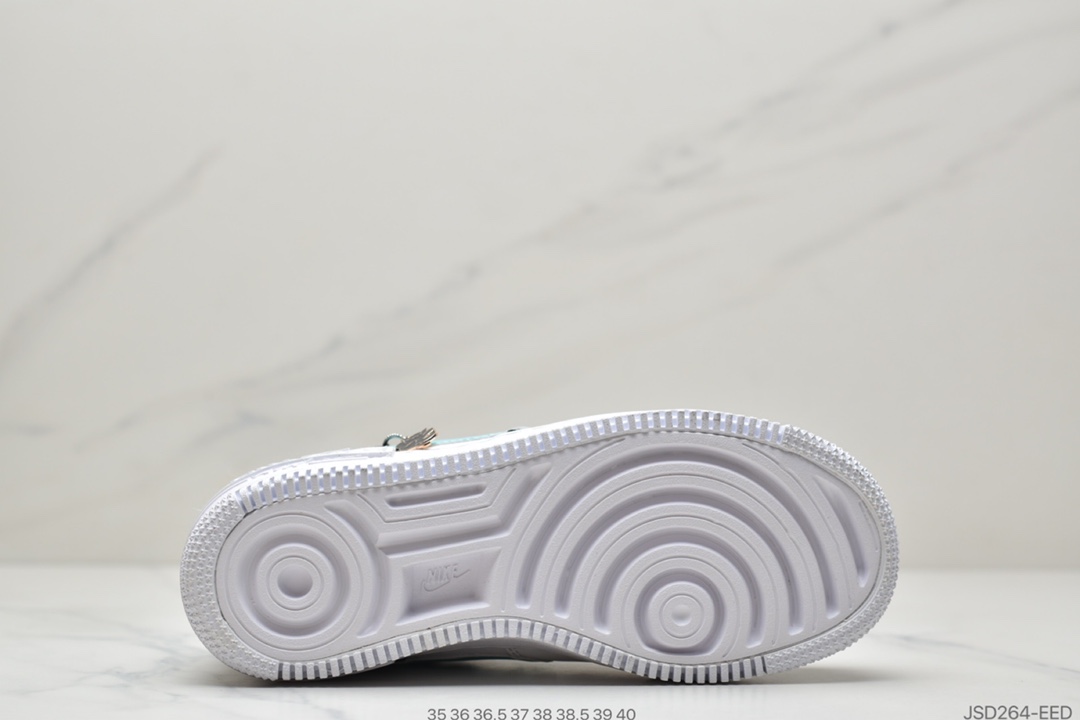 200 耐克Nike WMNS Air Force 1 Shadow 马卡龙空军一号轻量增高低帮百搭板鞋 CI0919-100