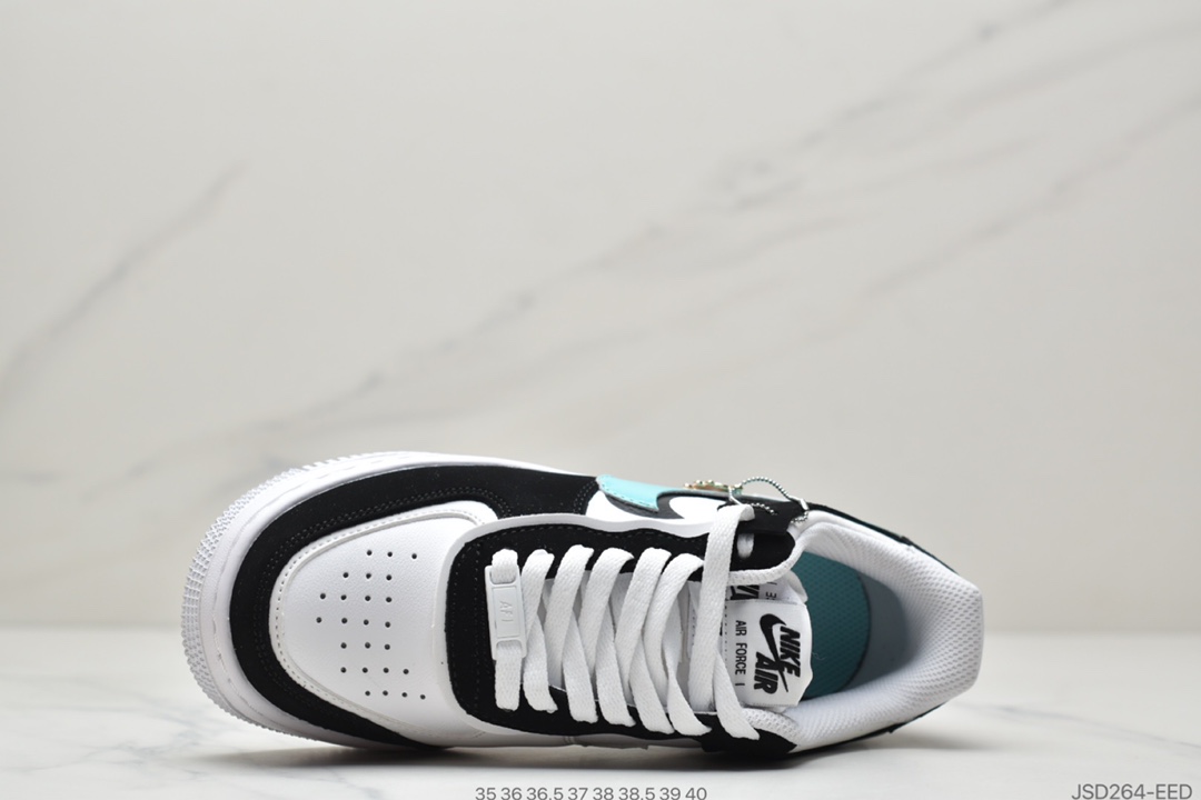 200 耐克Nike WMNS Air Force 1 Shadow 马卡龙空军一号轻量增高低帮百搭板鞋 CI0919-100