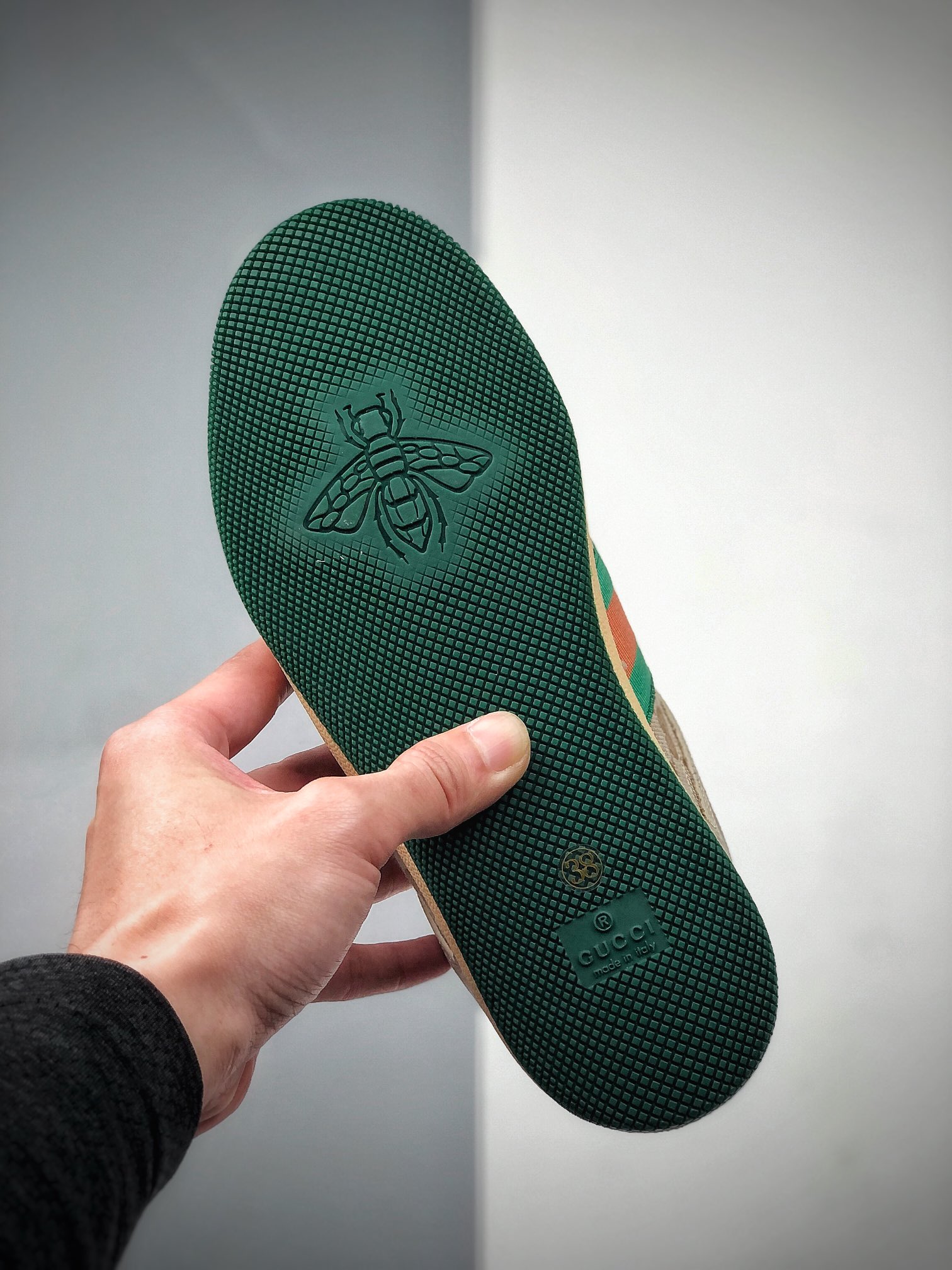 480   Gucci Distressed Screener sneaker 经典原型复古百搭做旧老爹板鞋/复古学院风