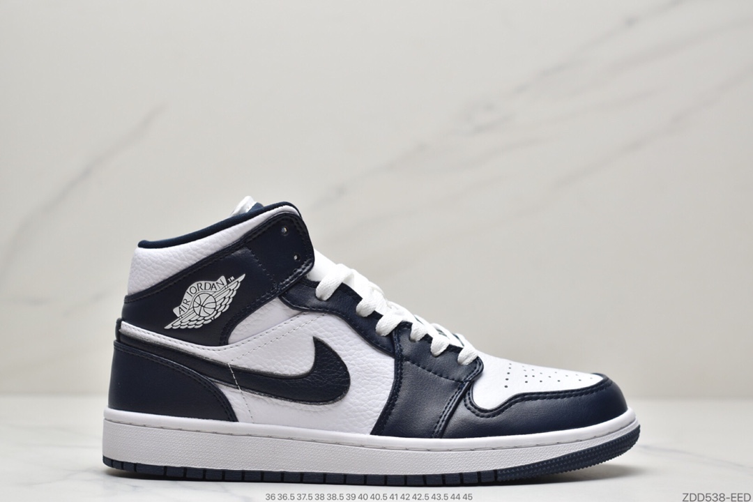 230 乔丹Air Jordan 1 MID ”黑白影子”AJ1中邦百搭文化球鞋 554724-073