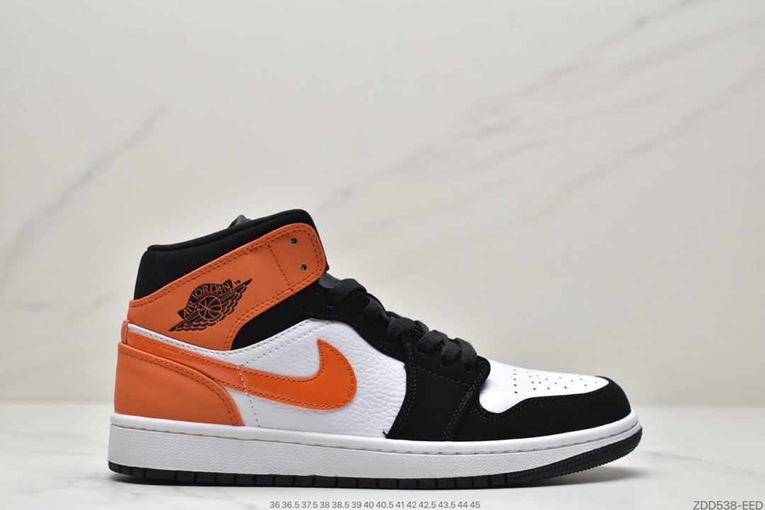 230 乔丹Air Jordan 1 MID ”黑白影子”AJ1中邦百搭文化球鞋 554724-073