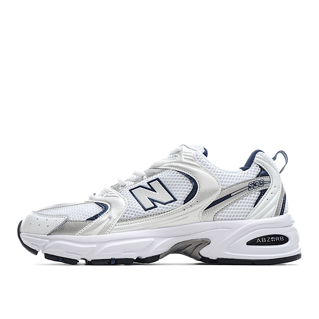G5 区别版本 New Balance 新百伦 WR530SG 复古休闲慢跑鞋 目前市面唯一公司级品质 配玫瑰金防盗扣这双鞋确实是NB家经复典古款式之一，以全科新技诠释，成功打造530鞋款。鞋面在保持530基本线条和片层结构的同时，采用更为简洁、流畅的设计语言