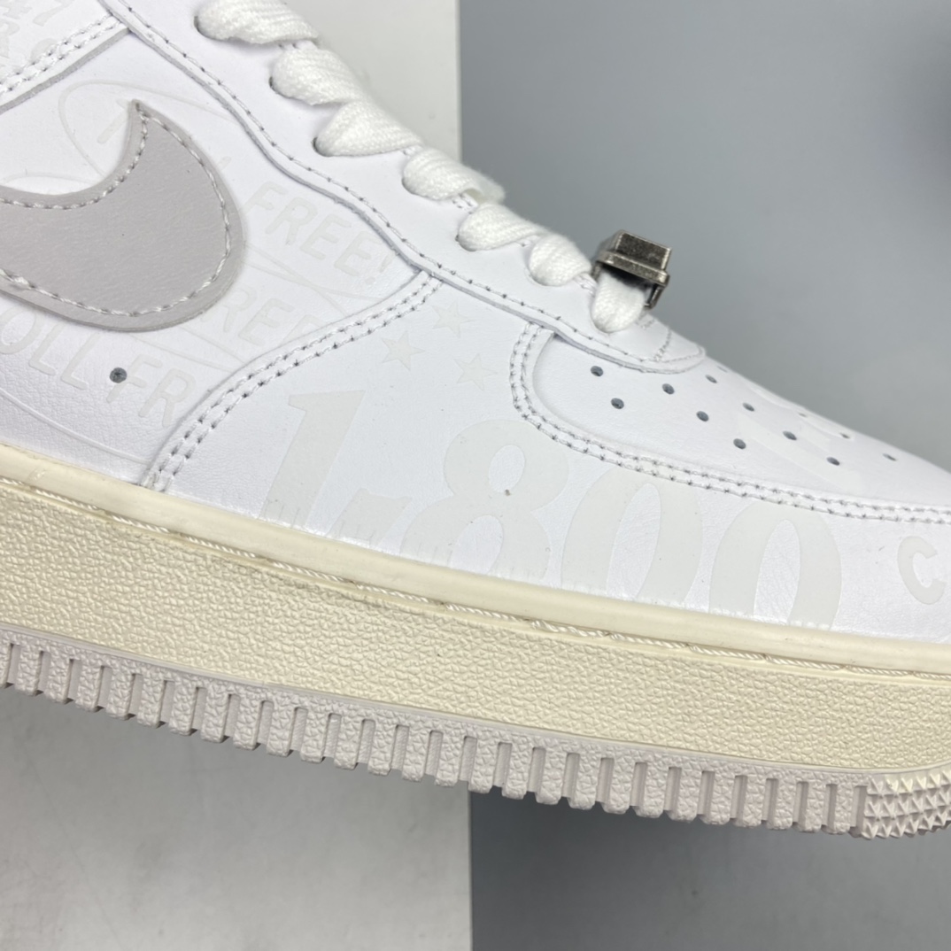 200 NK Air Force 1’07 Premium ”Toll Free”空军一号经典低帮百搭休闲运动板鞋 CJ1631-100