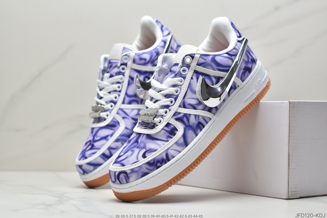 180 Travis Scott X Nike Air Force 1 Low ”ravis Scott White”空军一号低帮经典百搭休闲运动板鞋  AQ4211-101