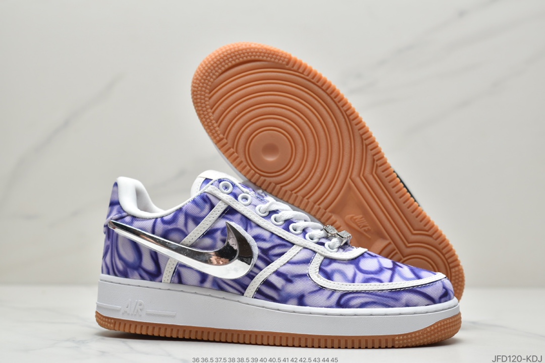 180 Travis Scott X Nike Air Force 1 Low ”ravis Scott White”空军一号低帮经典百搭休闲运动板鞋  AQ4211-101