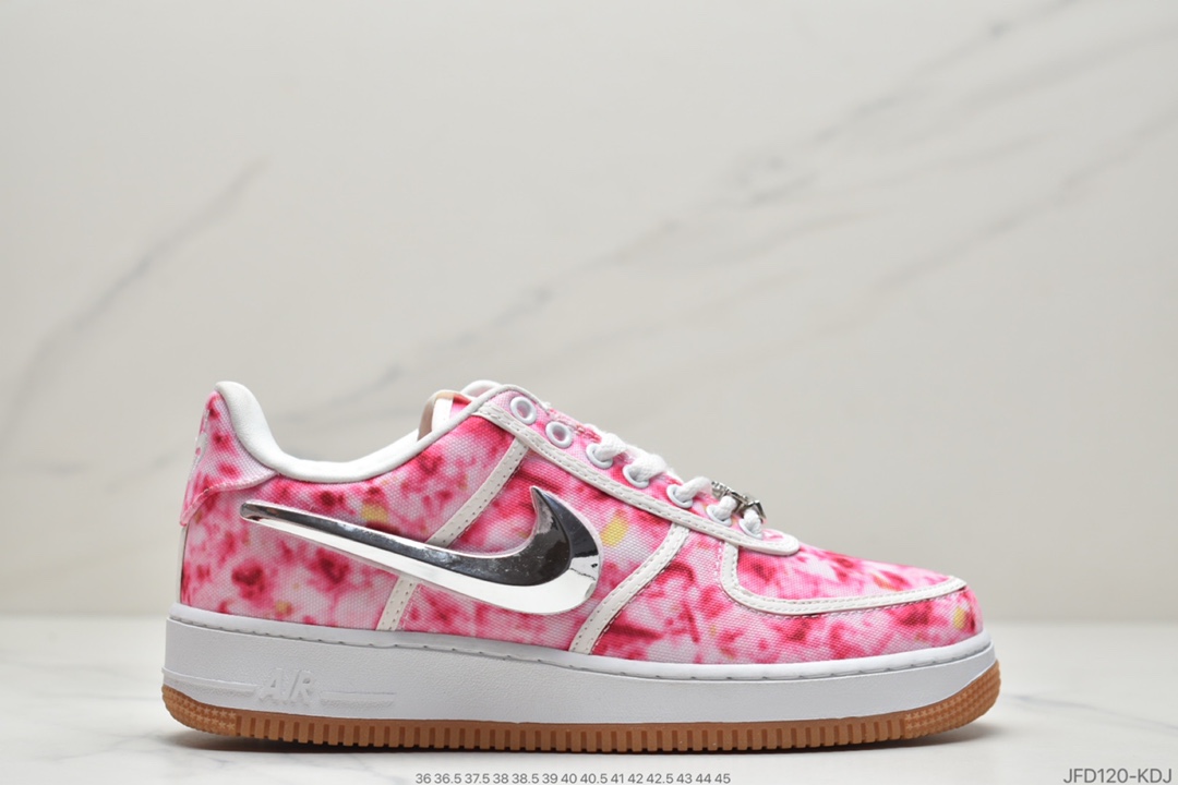 180 Travis Scott X Nike Air Force 1 Low ”ravis Scott White”空军一号低帮经典百搭休闲运动板鞋  AQ4211-101