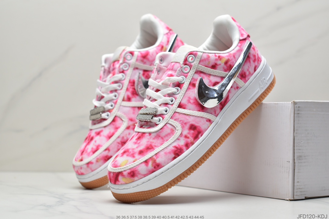 180 Travis Scott X Nike Air Force 1 Low ”ravis Scott White”空军一号低帮经典百搭休闲运动板鞋  AQ4211-101