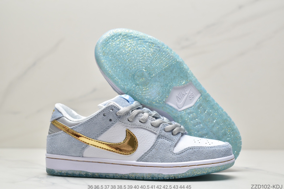 250 耐克Sean Cliver x Nike SB Dunk Low ”Holiday Special” 冰雪奇缘蓝色情人节 DC9936-100