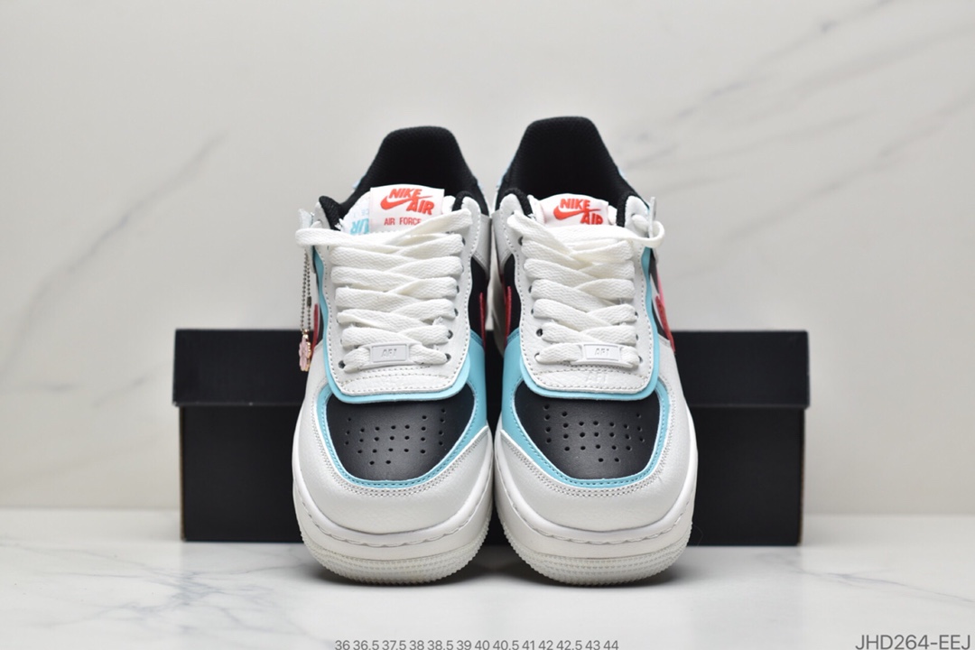 200 耐克Nike WMNS Air Force 1 Shadow 马卡龙空军一号轻量增高低帮百搭板鞋CI0919-100