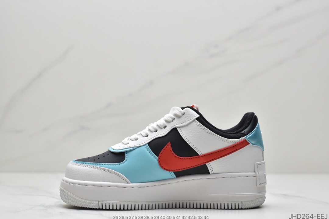 200 耐克Nike WMNS Air Force 1 Shadow 马卡龙空军一号轻量增高低帮百搭板鞋CI0919-100