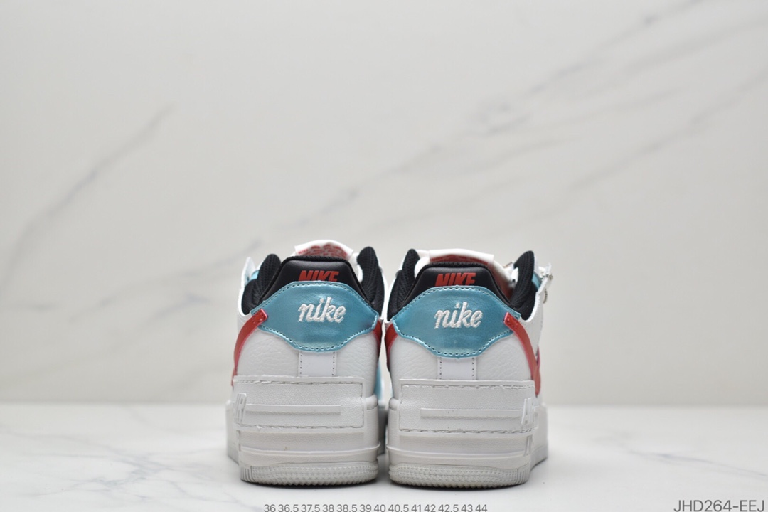 200 耐克Nike WMNS Air Force 1 Shadow 马卡龙空军一号轻量增高低帮百搭板鞋CI0919-100